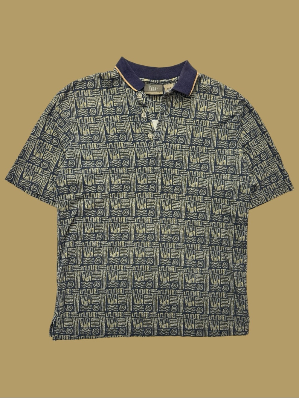 Vintage 90’s Golf Patterned Polo